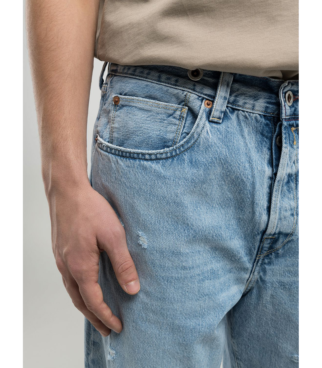 リラックスフィットBWAII オーセンテックデニム 詳細画像 ライトブルー 5